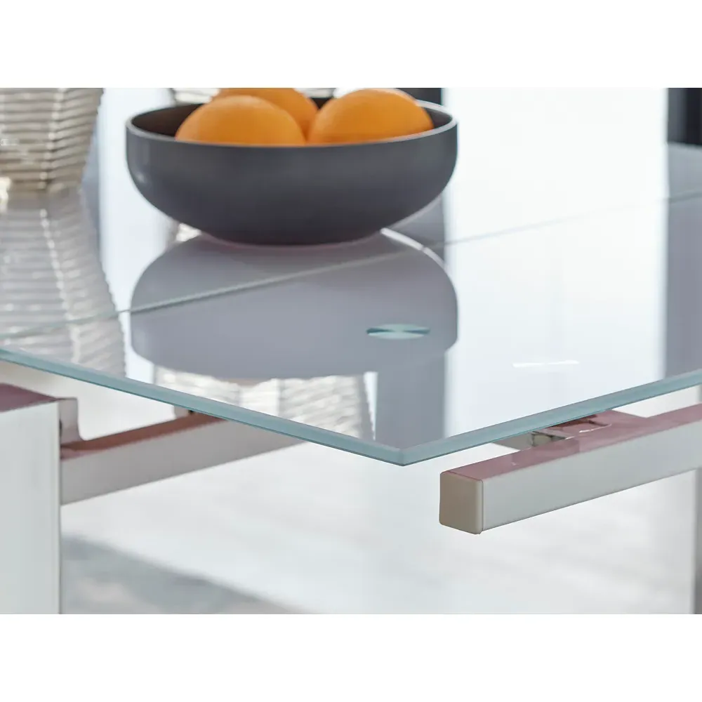 Fonti 6-Seater Extendable Dining Table - White