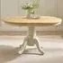 Fowey 6-Seater Extendable Dining Table - Cream, Oak