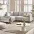 Fraser 4-Seater L-Shaped Sofa - Taupe, Velvet