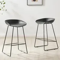 Harding Bar Stool Set of 2 - Black