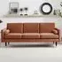 Hector 3-Seater Sofa Bed with Click-Clack - Cinnamon, Velvet