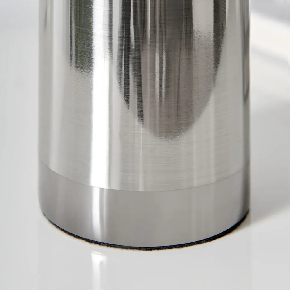 Heidi Industrial Table Lamp - Grey, Glass