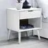 Isla Single Drawer Bedside Table - White