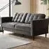 Josie 3-Seater Sofa - Dark Grey, Velvet