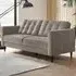 Josie 3-Seater Sofa - Light Grey, Velvet