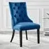 Kennsington Set of 2 Knockerback Dining Chairs - Blue, Velvet