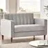 Kody 2-Seater Sofa - Light Grey, Velvet