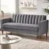 Kody 3-Seater Sofa - Grey, Velvet