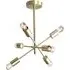 Laela Sputnik Chandelier Ceiling Light - Brass