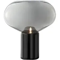 Lauren Smoked Glass Table Lamp - Black, Marble