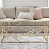 Lazzaro Coffee Table - Gold, Glass