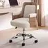 Loomz Office Chair with Wood Frame - Cream