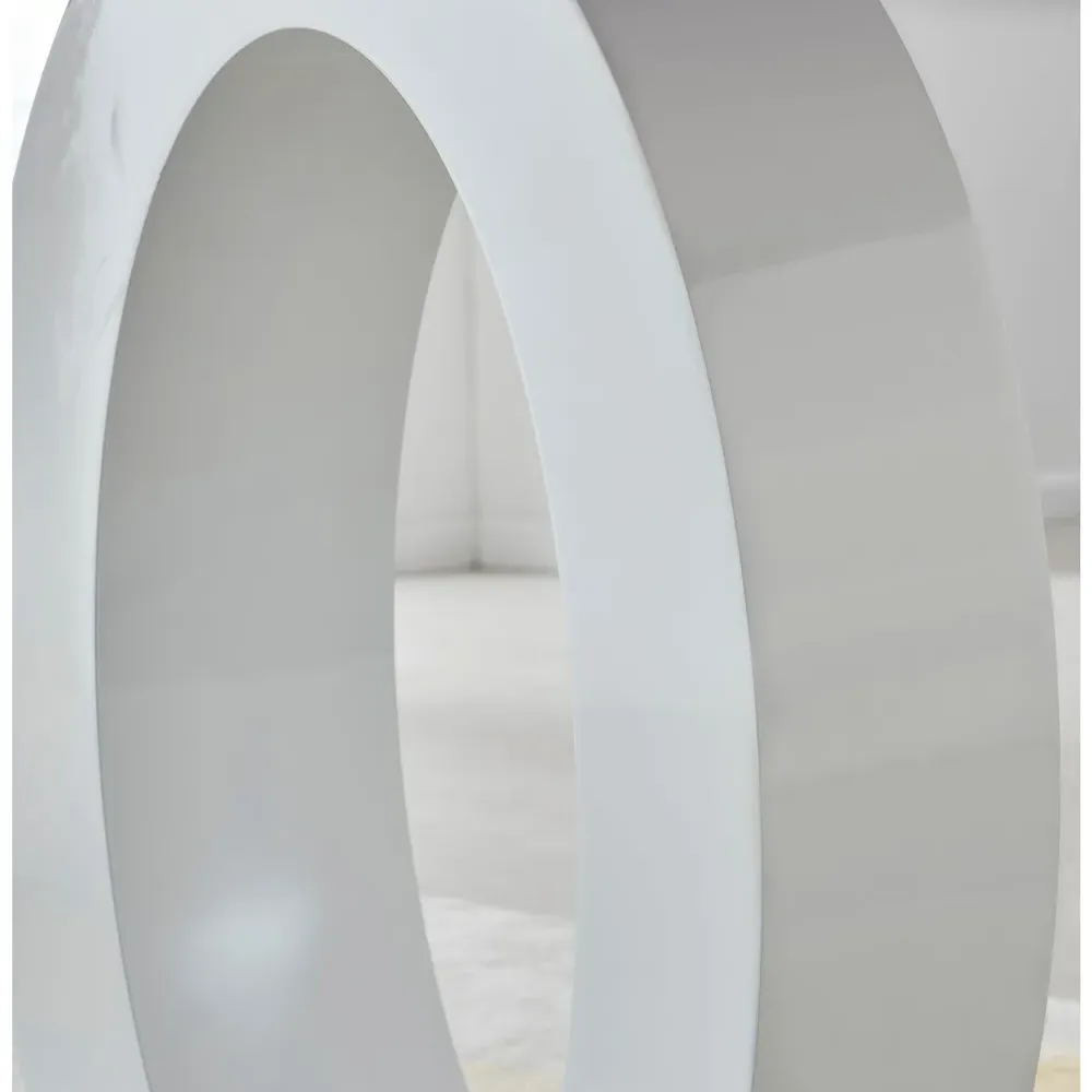 Lucia 4-Seater Round Dining Table - Black, Glass