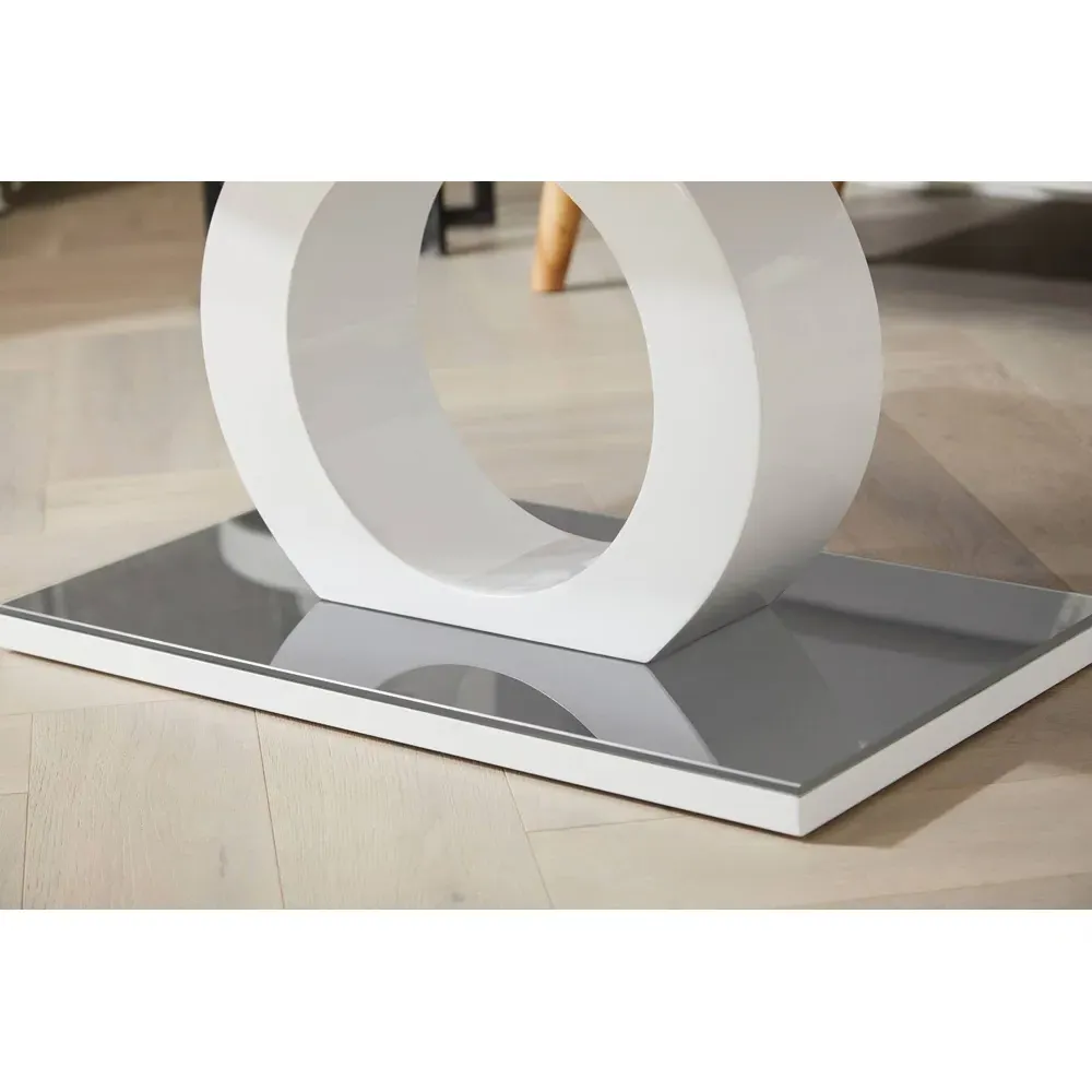 Lucia Coffee Table - Grey, Glass