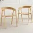 Luna Set of 2 Dining Chairs - Oak
