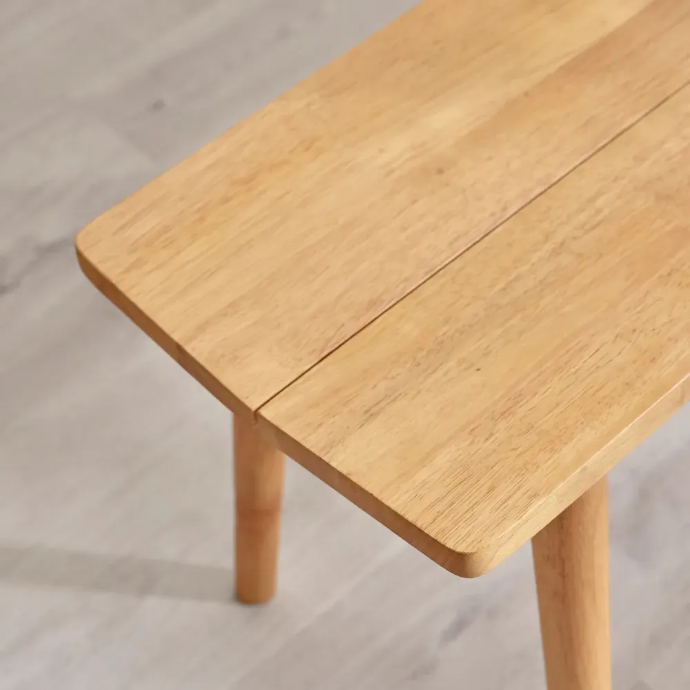 Lymington 2-Seater Dining Bench - Oak, Rubberwood