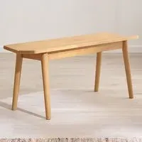 Lymington 2-Seater Dining Bench - Oak, Rubberwood