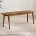 Lymington 3-Seater Dining Bench - Walnut, Rubberwood
