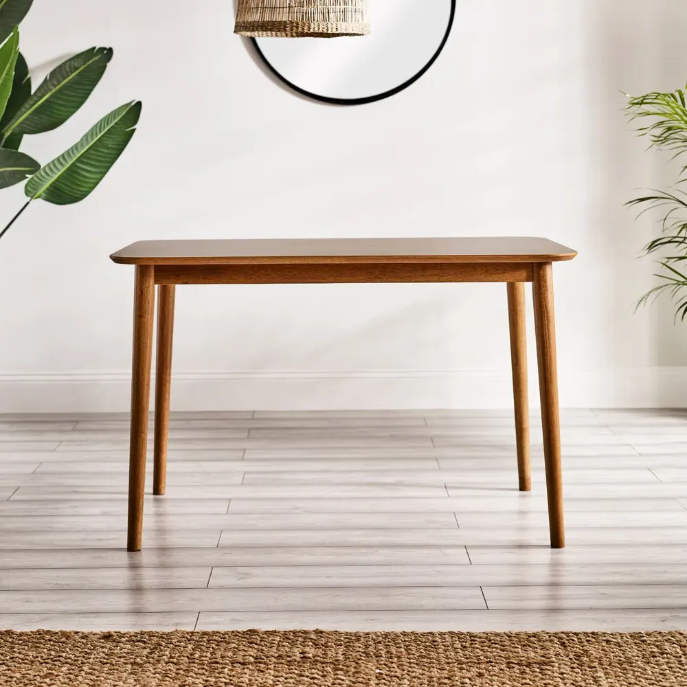 Lymington 4-Seater Dining Table - Brown, Rubberwood