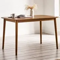 Lymington 4-Seater Dining Table - Brown, Rubberwood