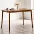 Lymington 4-Seater Dining Table - Brown, Rubberwood