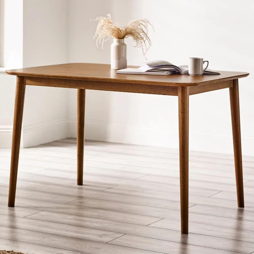 Lymington 4-Seater Dining Table - Brown, Rubberwood image