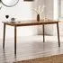 Lymington 6-Seater Dining Table - Brown, Rubberwood