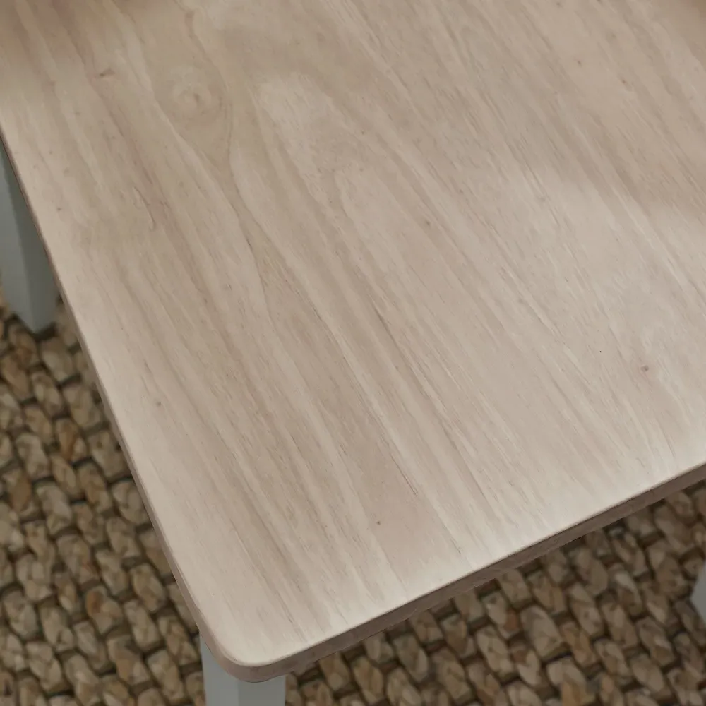 Marros Set of 2 Crossback Dining Chairs - Light Grey, Whitewash