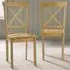 Marros Set of 2 Crossback Dining Chairs - Oak Effect