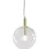 Milly Pendant Ceiling Light - Brass, Smoked Glass