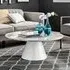 Nova Round Coffee Table - White Marble Effect