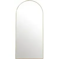 Odette Arch Full Length Wall Mirror - Gold