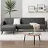 Oliver 3-Seater L-Shaped Sofa Bed with Storage - Charcoal