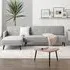 Oliver 3-Seater L-Shaped Sofa Bed with Storage - Grey