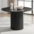 Penfold 4 Seater Round Dining Table - Black