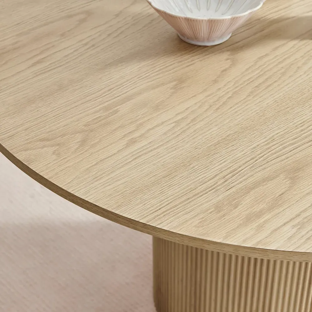 Penfold 4 Seater Round Dining Table - Oak