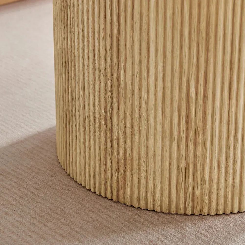 Penfold Round Coffee Table - Oak Effect