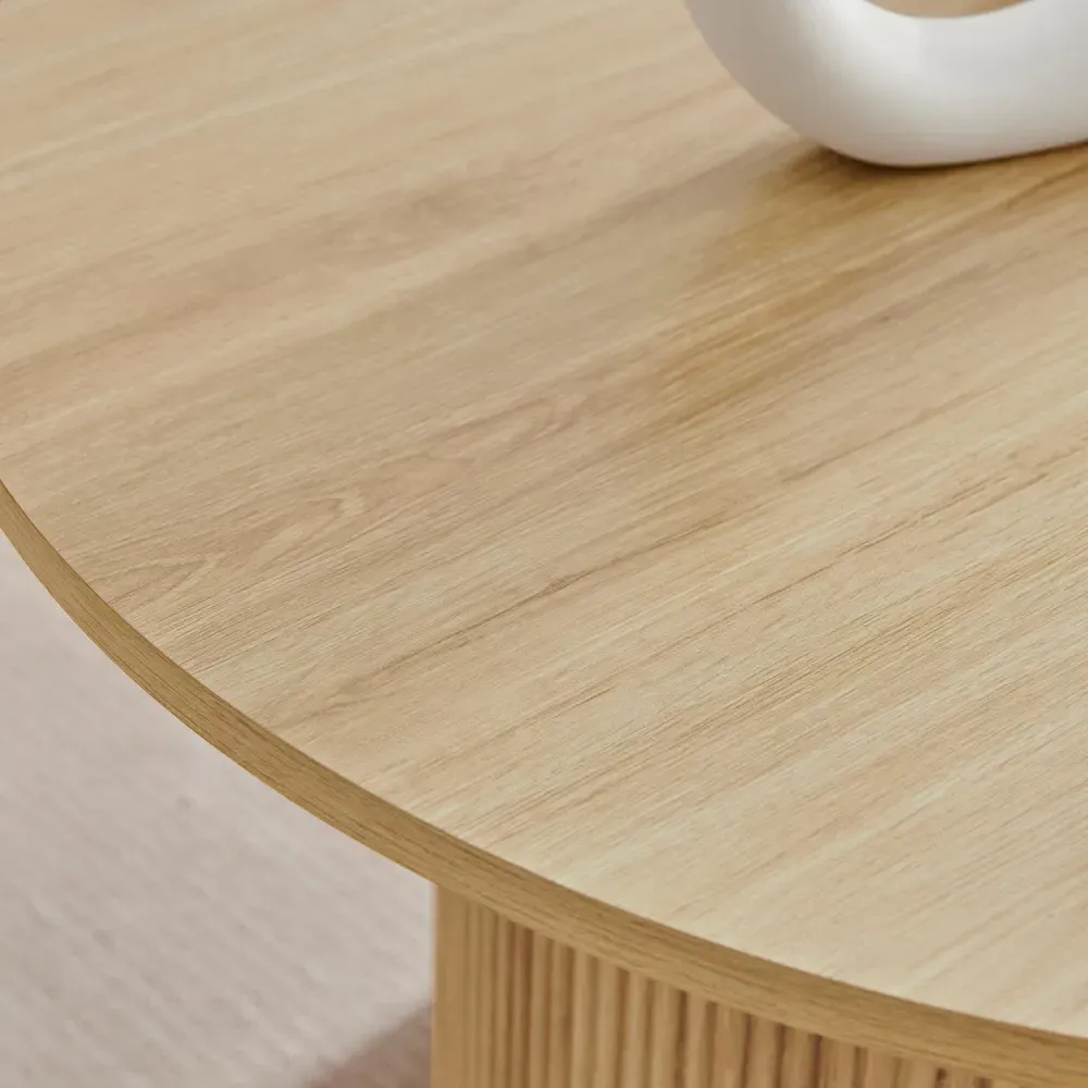 Penfold Round Coffee Table - Oak Effect