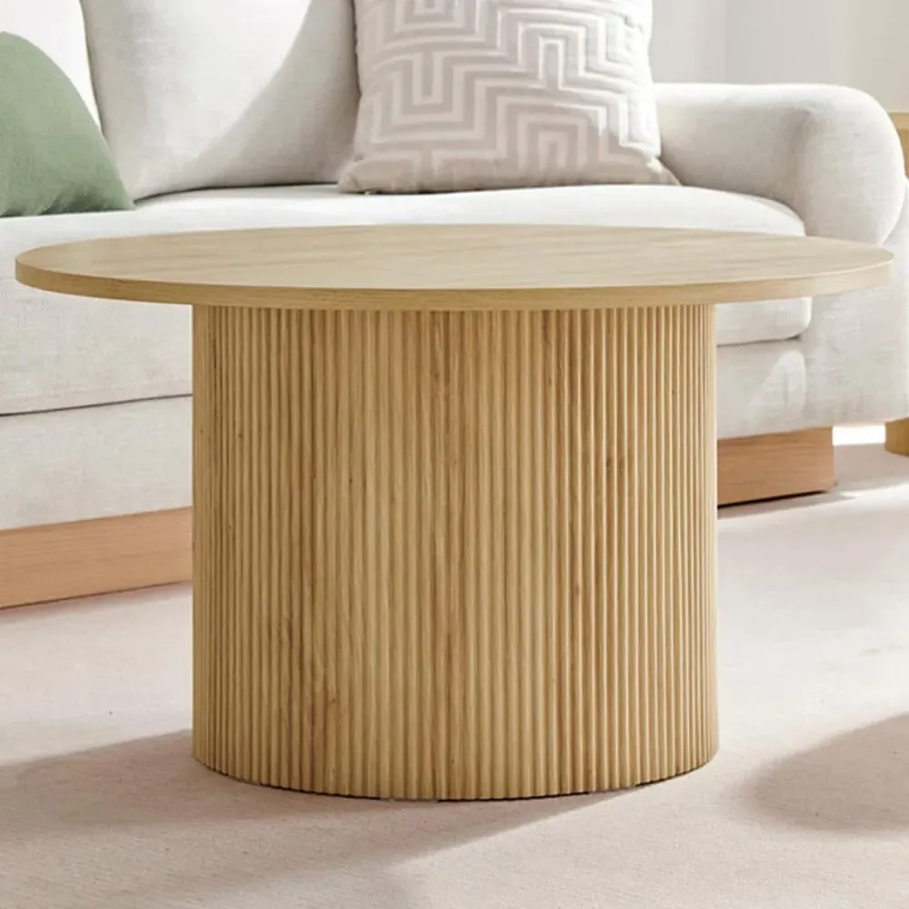 Penfold Round Coffee Table - Oak Effect