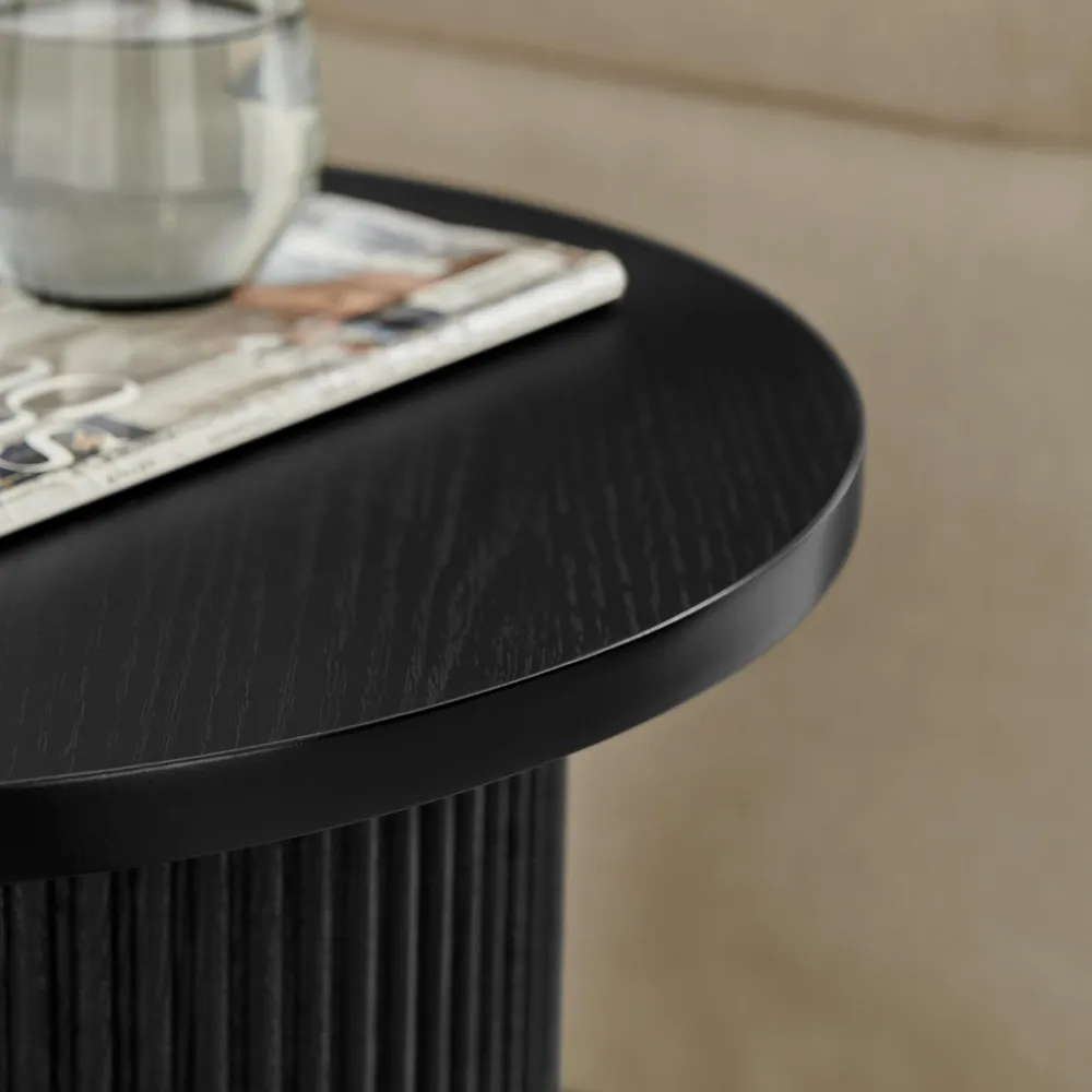 Penfold Round Side Table - Black