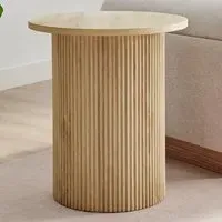 Penfold Round Side Table - Oak Effect