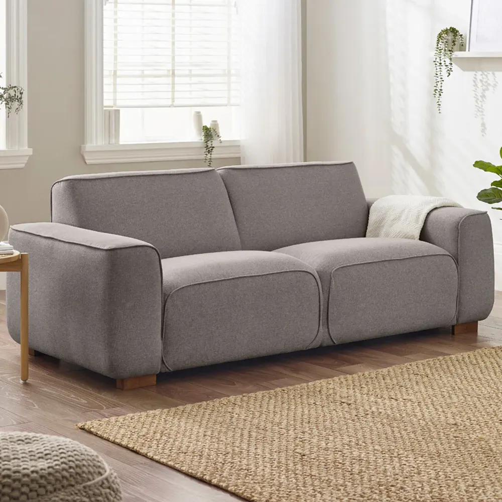 Peyton 3-Seater Sofa - Taupe, Recycled Polyester image