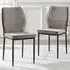 Remi Set of 2 Dining Chairs - Taupe, Textured Weave