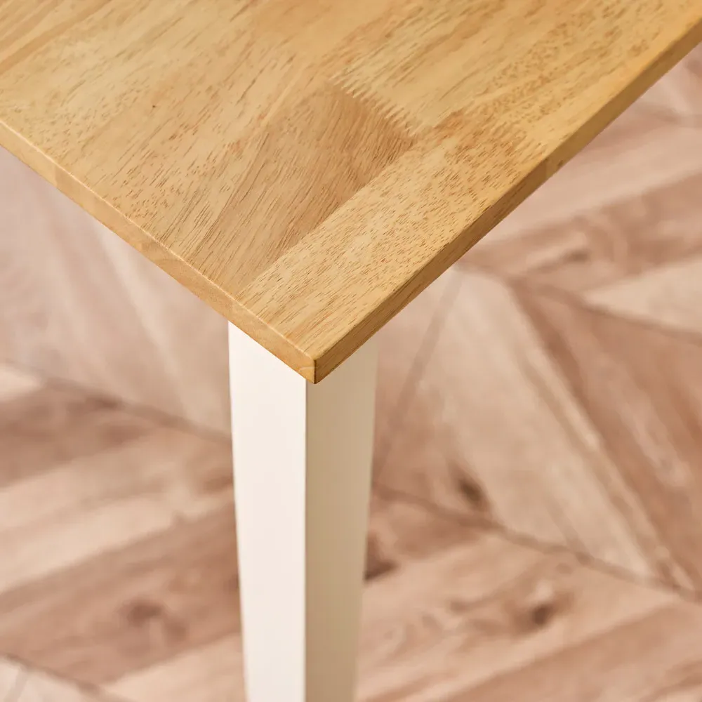 Salisbury 4-Seater Dining Table - Oak, Rubberwood