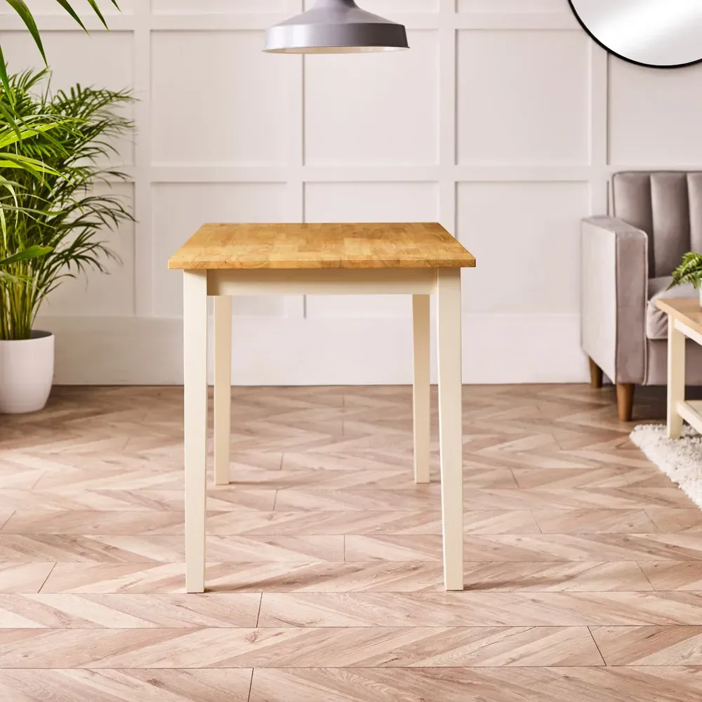 Salisbury 4-Seater Dining Table - Oak, Rubberwood