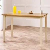 Salisbury 4-Seater Dining Table - Oak, Rubberwood