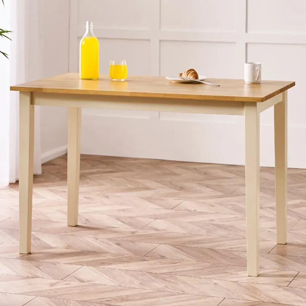 Salisbury 4-Seater Dining Table - Oak, Rubberwood image