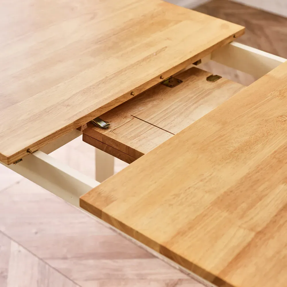 Salisbury 6 Seater Extendable Dining Table - Oak, Rubberwood