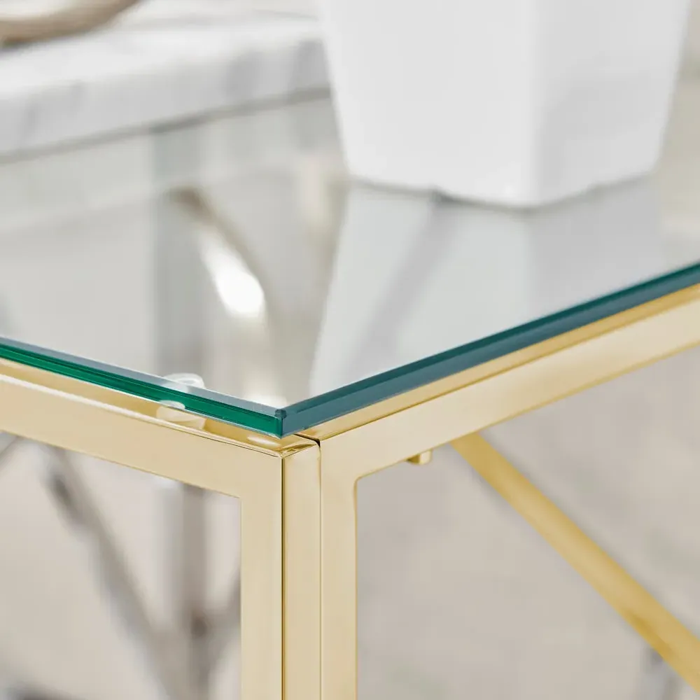 Sicily Side Table - Gold