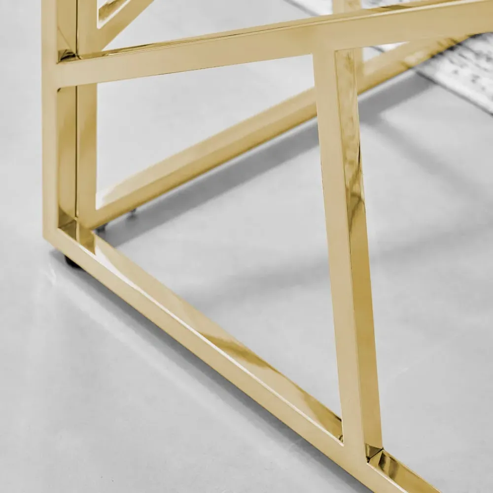 Sicily Side Table - Gold